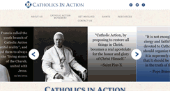 Desktop Screenshot of catholicsinaction.org