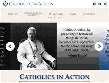 Tablet Screenshot of catholicsinaction.org